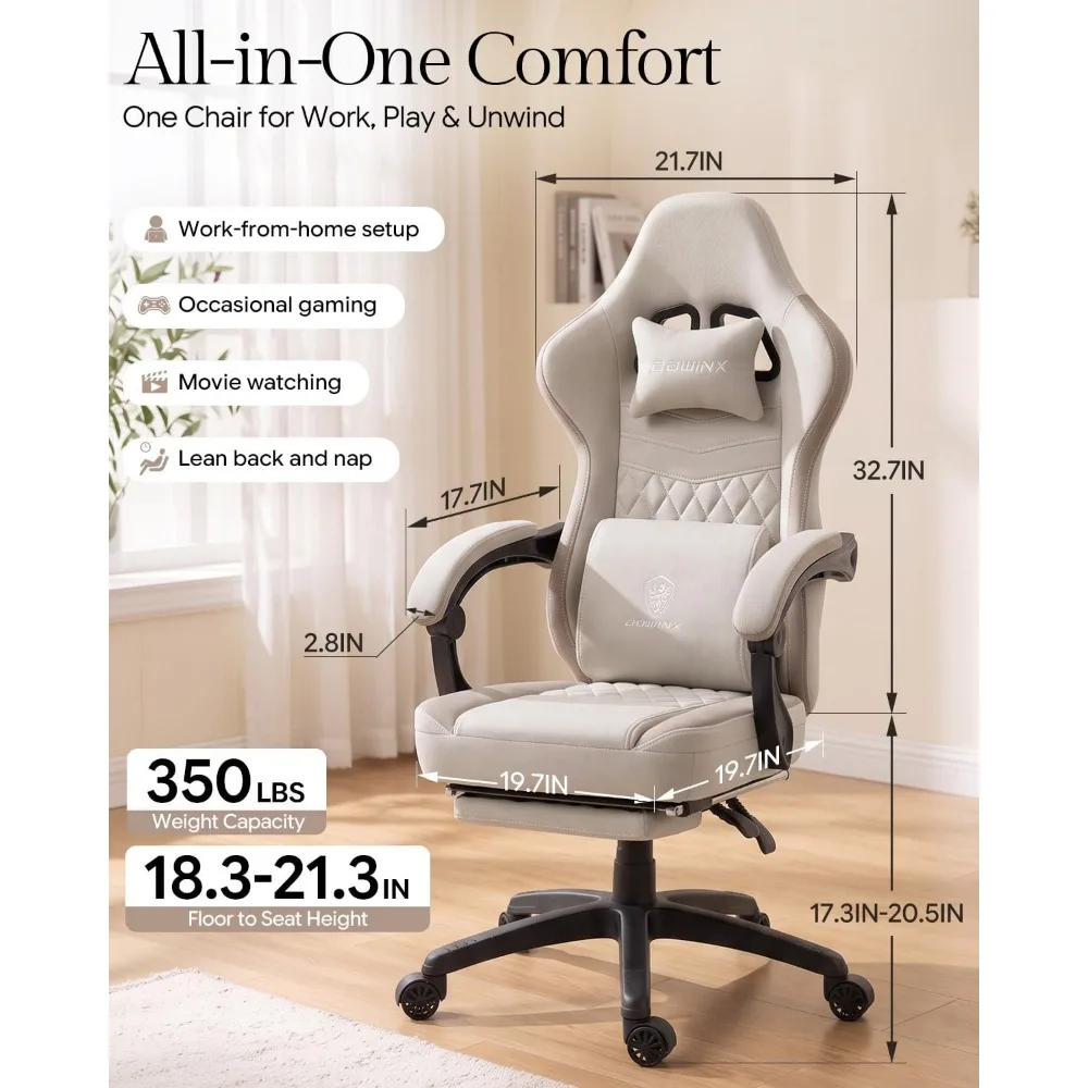 Fauteuil de jeu en tissu respi - Massage avis et prix