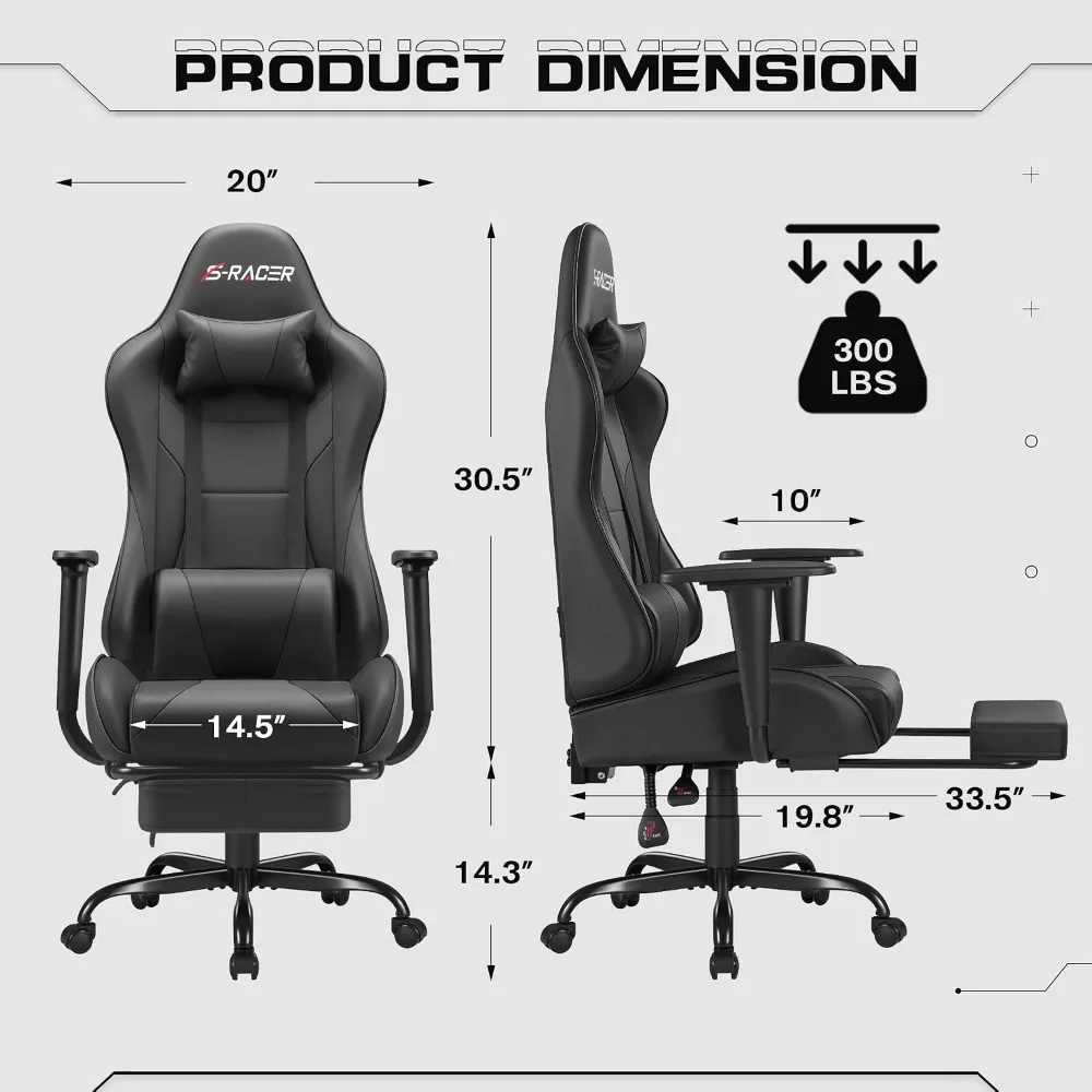 Chaise de jeu avec repose-pied - Massage avis et prix